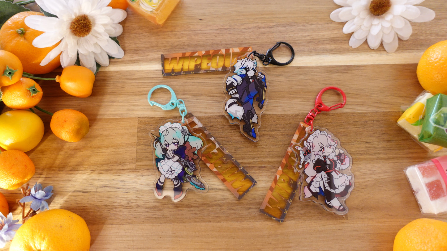 Charm-ZZZ Characters Wipeout charms