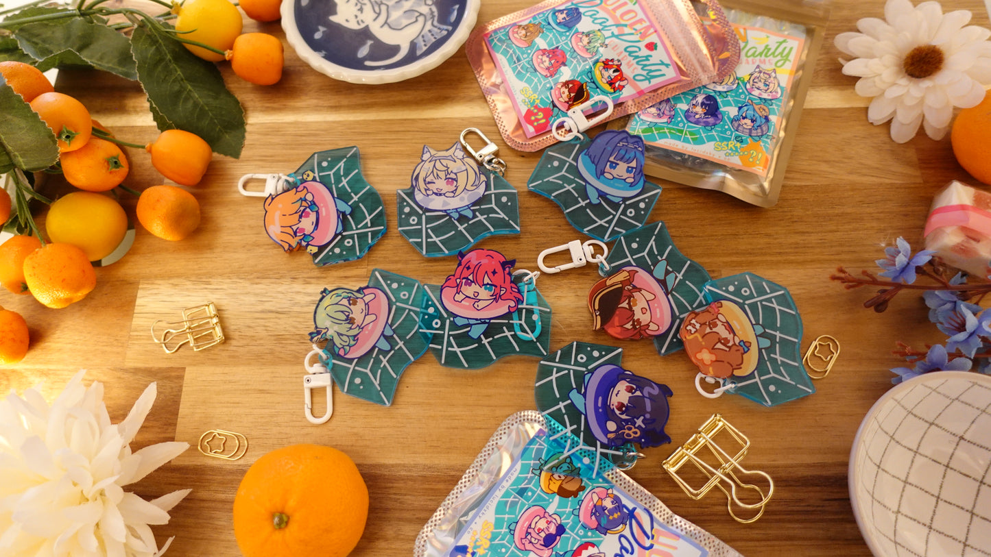 Hololive GACHA Pool Party Charms