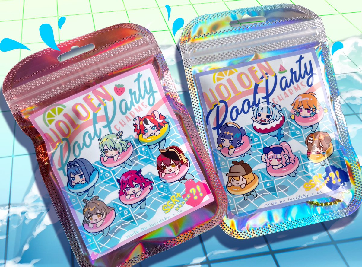 LIMITED TIME GACHA Pool Party Charms