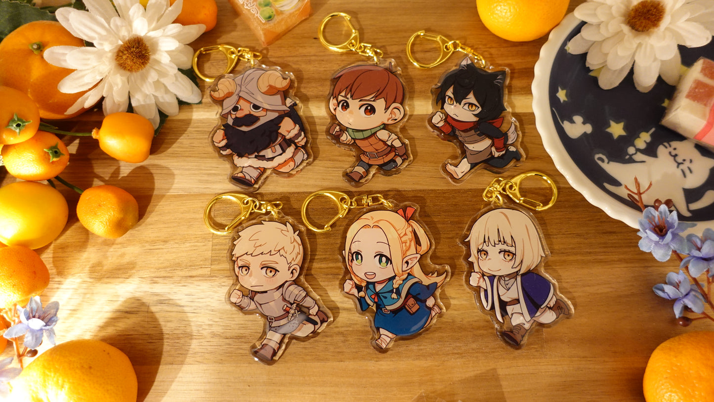 Charms-Dungeon Meshi Double Sided Epoxy