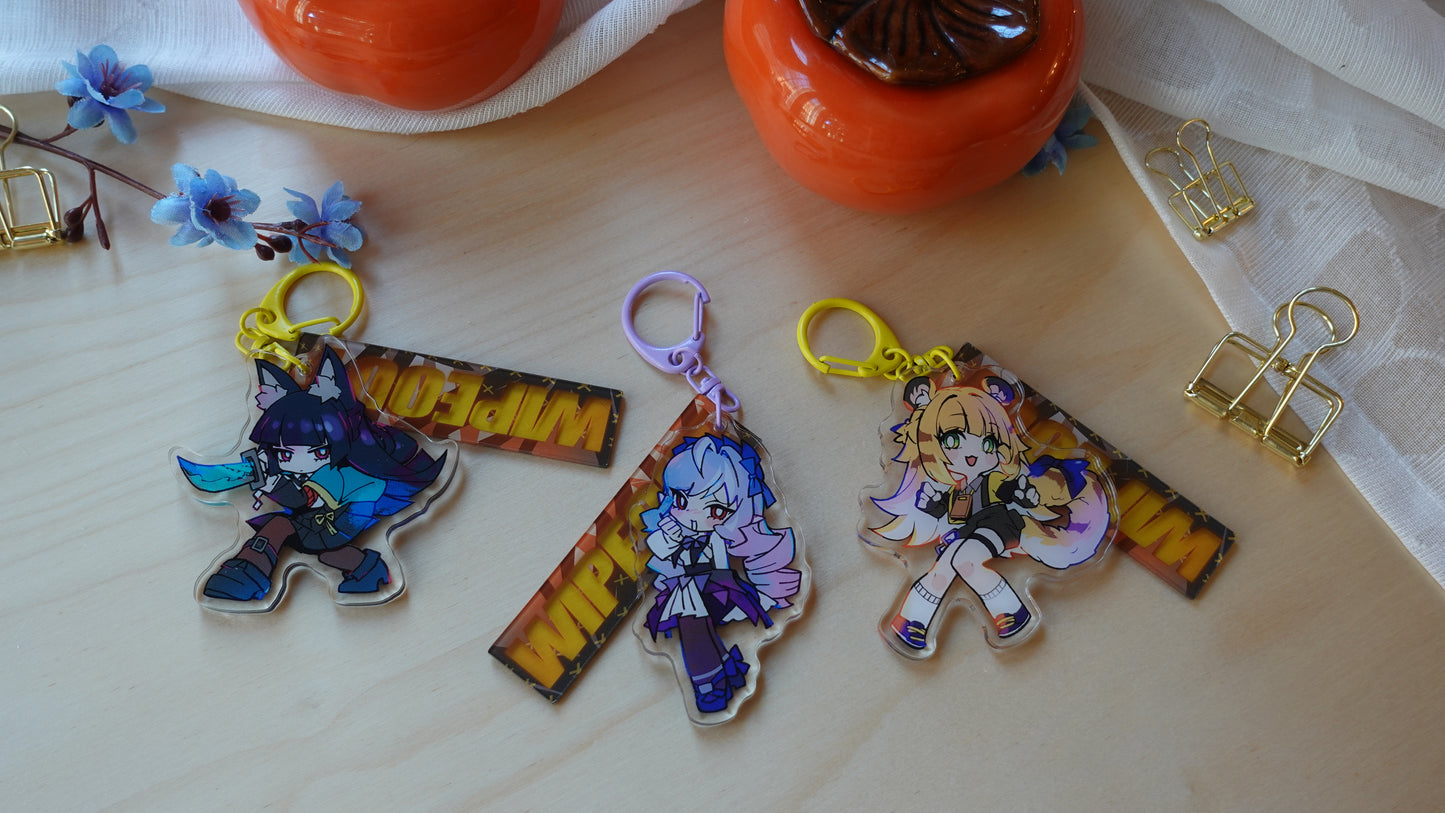 Charm-ZZZ Characters Wipeout charms