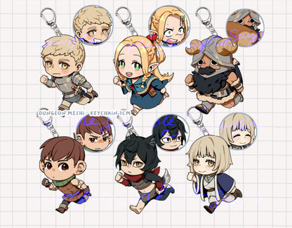 Charms-Dungeon Meshi Double Sided Epoxy